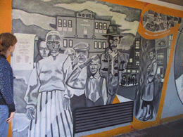 Mural on Facade of Harriet Tubman House