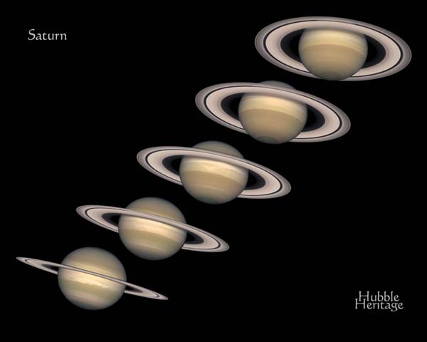 Saturn views obtained as part of Prof. Richard French's research