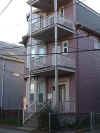 Houses with three decks in East Cambridge