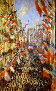 Rue Montorgueil in Paris by Monet