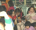 children busy and laughing